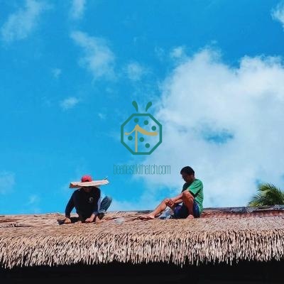 Synthetic Nipa Hut Thatch Roof Shingles for Beach Resort Hotel